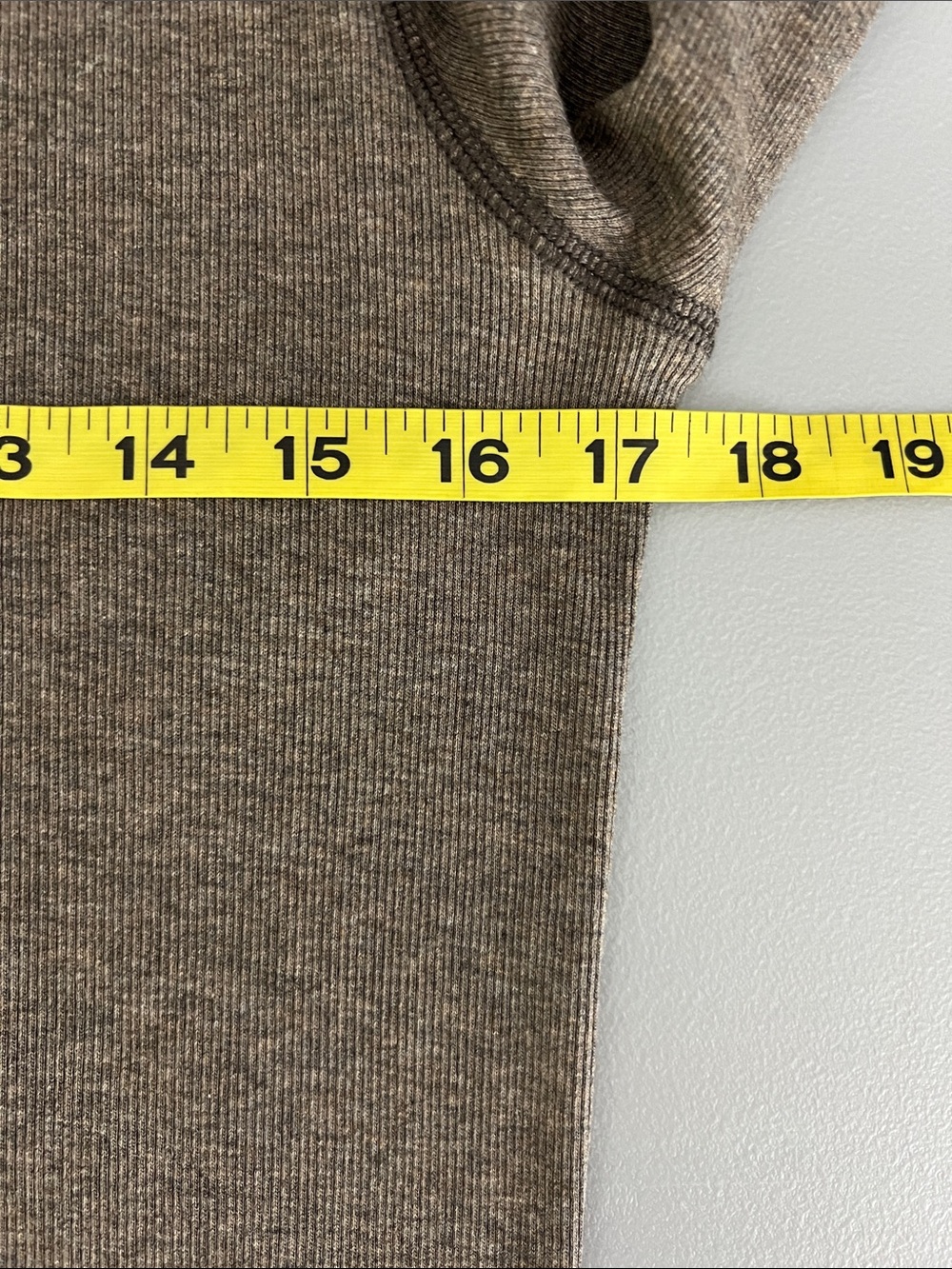 New Everlane The Luxe Rib Turtleneck in Washed Heathered Fatigue Size XL - Picture 8 of 11